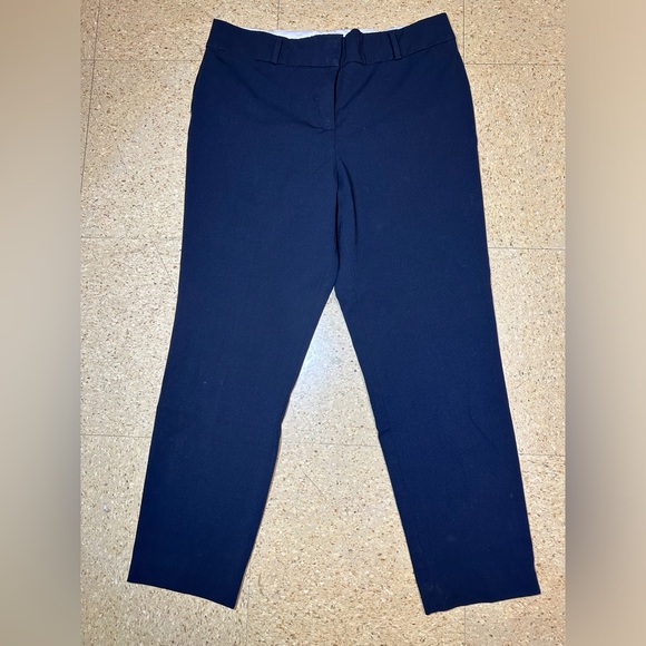 Liz Claiborne‎ Womens Navy Blue Emma Ankle Pant Career Office Size 8P 8 Petite - Picture 1 of 5